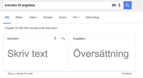 översättning svenska engelska gratis google